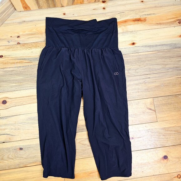 Calia Yoga Jogger Roll Waist Black Size Medium - Picture 1 of 9